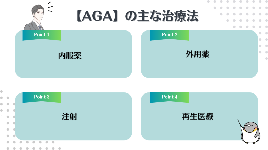 AGAの主な治療方法４選